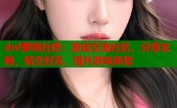dnf萝莉社吧：游戏交流社区，分享攻略，结交好友，提升游戏体验