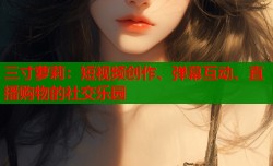 三寸萝莉：短视频创作、弹幕互动、直播购物的社交乐园