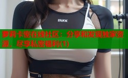 萝莉卡密在线社区：分享和发现独家资源，尽享私密福利(1)