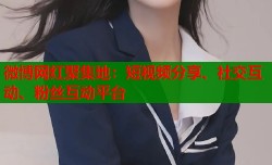 微博网红聚集地：短视频分享、社交互动、粉丝互动平台