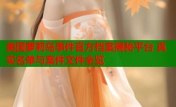 美国萝莉岛事件官方档案揭秘平台 真实名单与案件文件全览