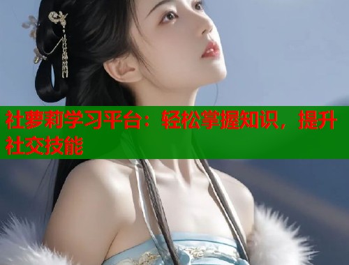 社萝莉学习平台：轻松掌握知识，提升社交技能  第1张