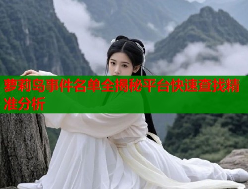 萝莉岛事件名单全揭秘平台快速查找精准分析  第1张