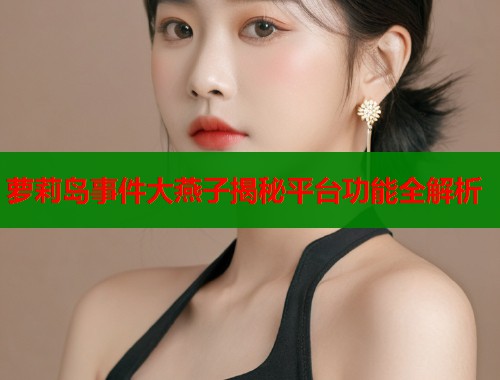 萝莉岛事件大燕子揭秘平台功能全解析  第1张